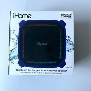 iHome Waterproof Bluetooth Speaker - multi colour light